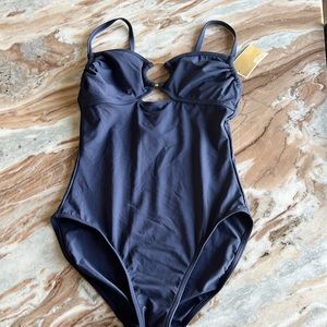 Michael Kors- Marine/Navy Blue One Piece Swimsuit- Size 6 NWT